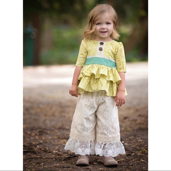 NWT $84 PERSNICKETY Emerald Pine Ruffle Tunic Top 12 - Picture 4 of 4